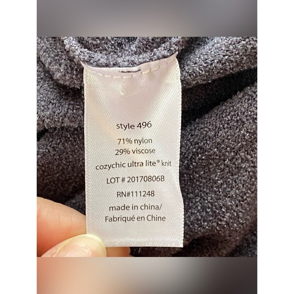 Barefoot Dreams Slate CozyChic Ultra Lite Knit Duster Cardigan Size Extra Large - Picture 14 of 16
